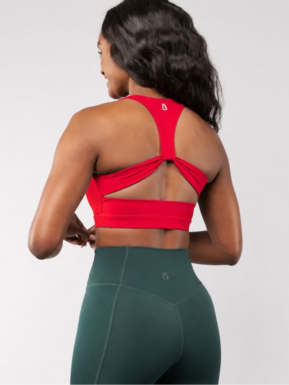 BuffBunny Bright Red Strappy Back Sports Bra